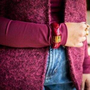 Bracelet jonc Wine