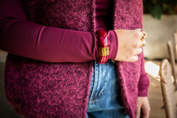 Bracelet jonc Wine