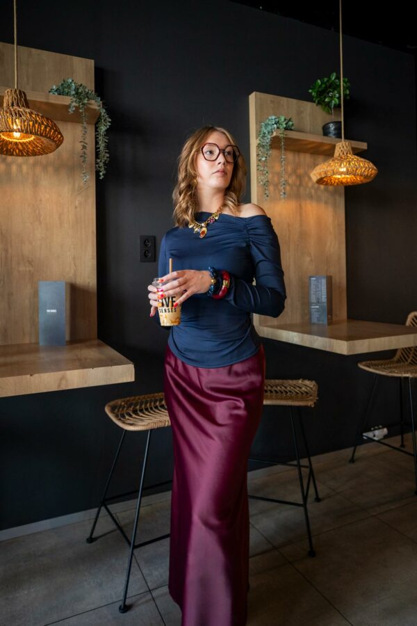 Jupe Elancé Burgundy – Image 2
