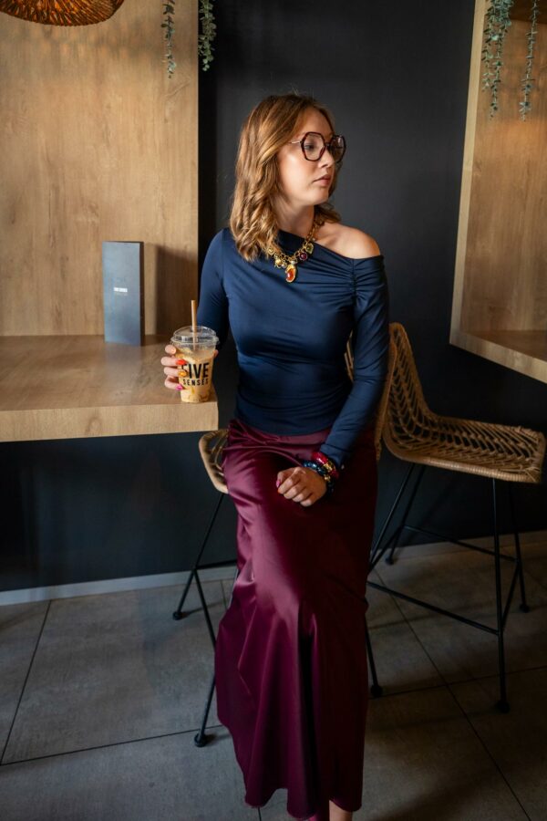 Blouse Aura Navy – Image 3
