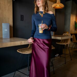 Jupe Elancé Burgundy