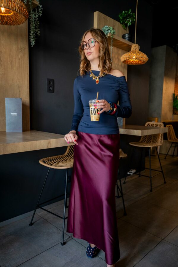 Jupe Elancé Burgundy