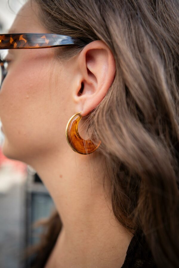 Boucles d'oreilles Caramel