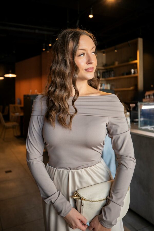 Blouse Elégance Taupe