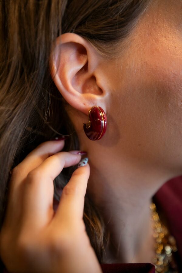 Boucles d'oreilles Ruby Glow