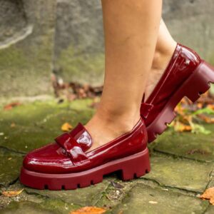 Mocassins bordeau