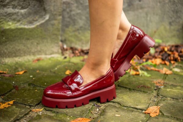 Mocassins bordeau
