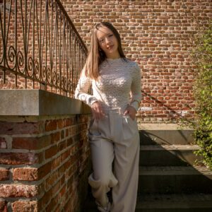 Pantalon classique beige