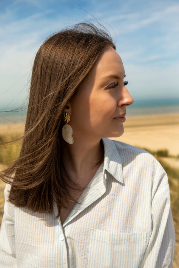 Boucles d'oreilles coquillage