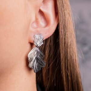 Boucles d'oreilles feuille